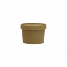8oz Kraft Soup or Ice Cream Container & Lid Combo