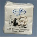 2 Ply Dinner Quarter Fold White 