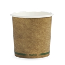 24 OZ BIOBOWL KRAFT GREEN STRIPE