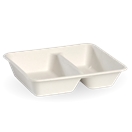 2COMPARTMENT WHITE BIOCANE TAKEAWAY BASE