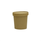 16oz Kraft Soup & Ice Cream Container & Lid Combo