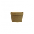 8oz Kraft Soup or Ice Cream Container & Lid Combo