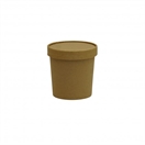 12oz Kraft Soup & Ice Cream Container & Lid Combo