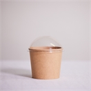 RPET DOME LID CLEAR SUIT ALL ROUND CONTAINERS